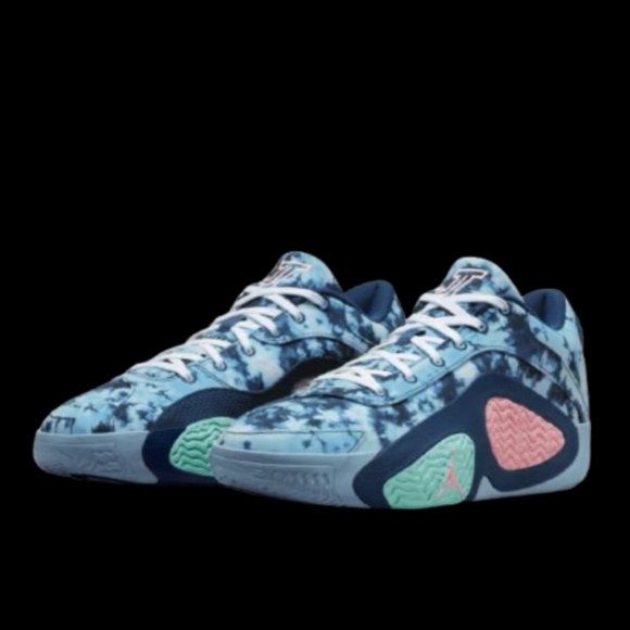Jordan Tatum 2 GPX Denim Mens Blue Void Bleached Coral Tropical Twist - Picture 1 of 6